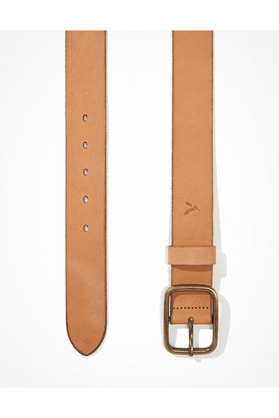 AMERICAN EAGLE Aeo Raw Edge Leather Belt