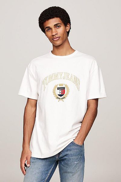 Tommy Hilfiger Tjm Reg Tj - Gold Crest Pattern T-Shirt