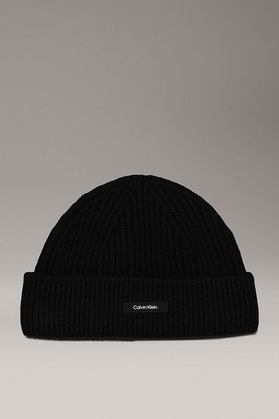 Calvin Klein Wool Docker Beanie - Comfortable Fit