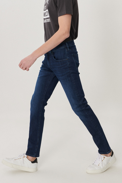 Lee Luke Slim Fit Düşük Bel Denim Esnek Jean Kot Pantolon