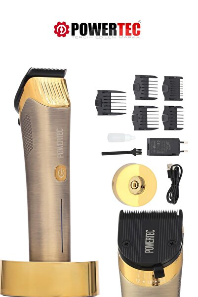 POWERTEC TR-9900 Profesyonel Type-C Şarjlı Saç Sakal Tıraş Makinesi