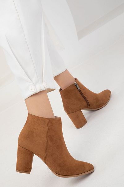 SOHO Tan Suede Γυναικείες Μπότες & Μποτάκια 17518