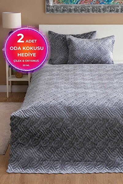 West Home Çift Kişilik Yatak Örtüsü İKİ YASTIK KILIFLI 240X260