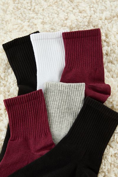 Trendyol Collection Многоцветни 6 опаковки от памучни плетени чорапи Thmaw24Co00022