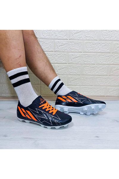 Twingo 305 Navy-Orange Football Cleats Football Shoes
