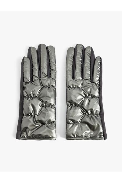 Koton Metallic Shiny Inflatable Gloves