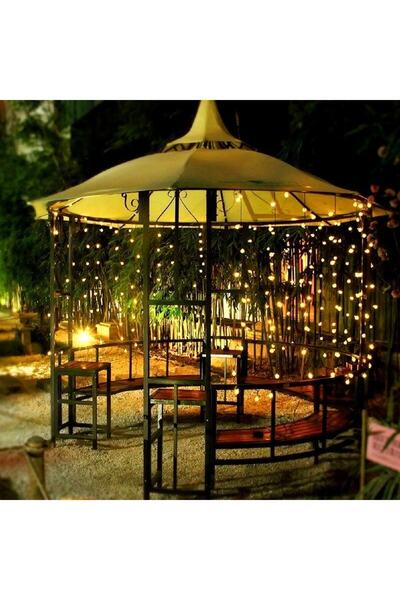 REVOPRO Perde 300 Ledli 10 Saçaklı 3*3 m Şerit Led Kumandalı 8 Modlu Perde Peri Mutfak Işık Dekoratif Lamba