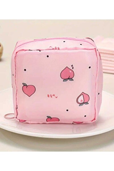 etna sanat Portable Women's Cosmetic Bag - Waterproof Polyester, Pad Storage