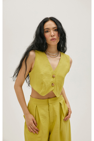 Pilea Maura Modal Olive Vest