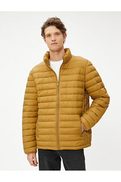 Koton Εποχιακό Puffer Jacket με Stand γιακά και Λαστιχένια Μανίκια
