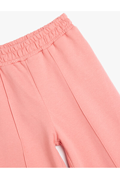 Koton Βασικό φαρδύ παντελόνι βαμβακερό ελαστικό στη μέση