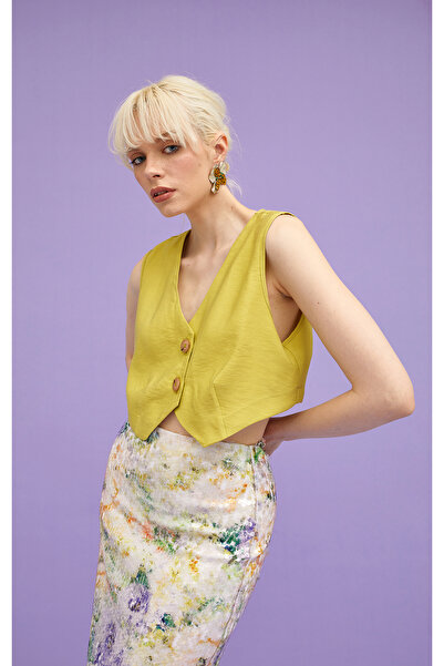 Pilea Maura Modal Olive Vest