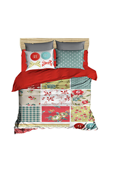 Fabeteks Flowers Pantone 3D Double Duvet Cover Pillow Set