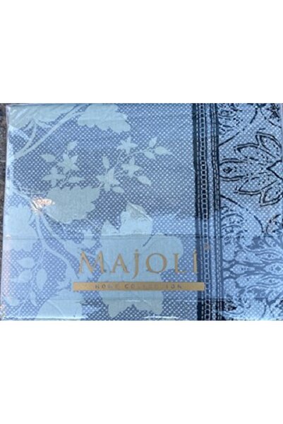 Majoli Двоен комплект завивки Calina Blue - Ватиран ранфорс, 100% памук Компл...