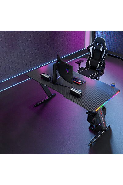 KARR OFFICE Thunder RGB Aydınlatmalı Oyuncu Masası