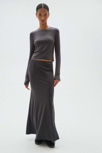 H&M Long-sleeved Microfibre Top