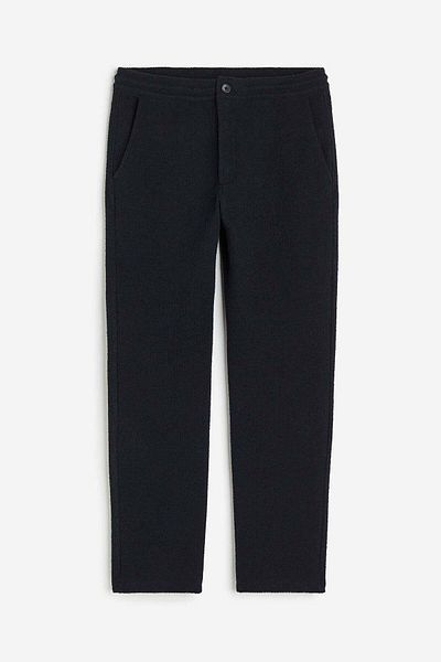 H&M Regular Fit Bouclé jersey trousers