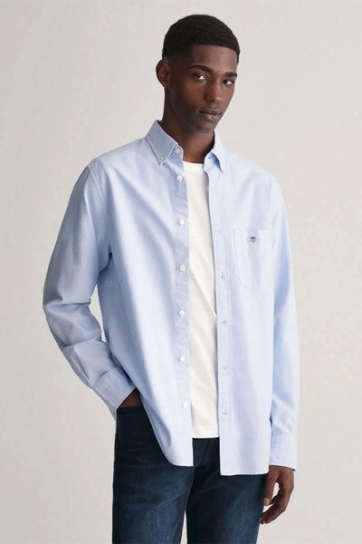 Gant Men's Blue Regular Fit Shirt