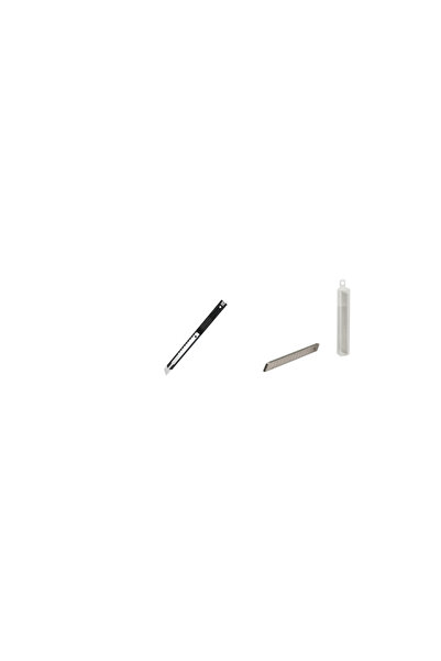 KRAF Maket Bıçağı Dar Metal 621g Siyah Ve 10 Adet Maket Bıçağı Yedeği