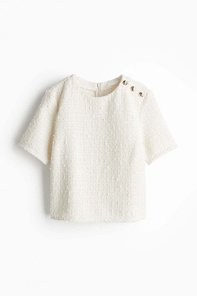 H&M Bouclé blouse