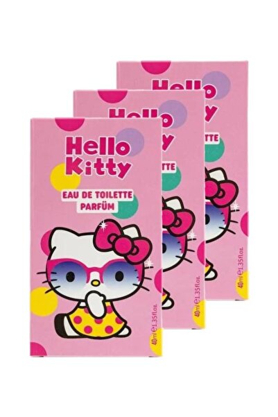 Hello Kitty Çocuklara Özel Hello Kitty Parfüm EDT 40 ml (3 Adet) - 2702000002525