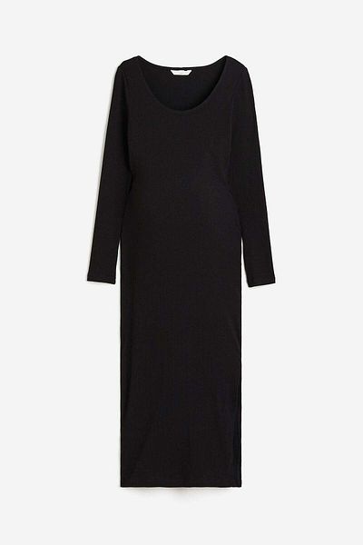 H&M MAMA Ribbed bodycon dress