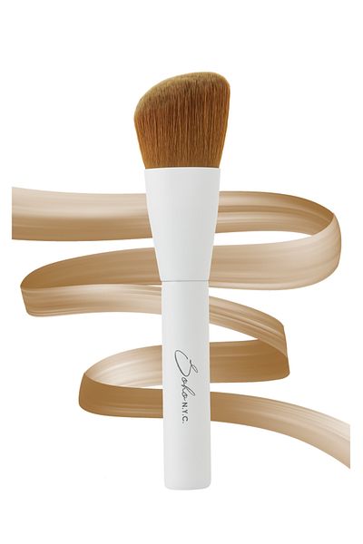 Soho N.Y.C. Vegan Angled Face Contour Makeup Brush-v704-wooden Handle 14cm