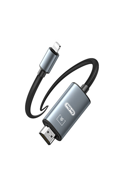 Go-Des Go Des GD-HM812 Lightning To HDMI Kablo 2 Metre Gri