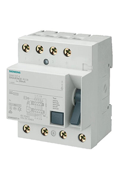 Siemens Trifaze 63A 30 mA Kar 5SV4346-0 5SV5346-6