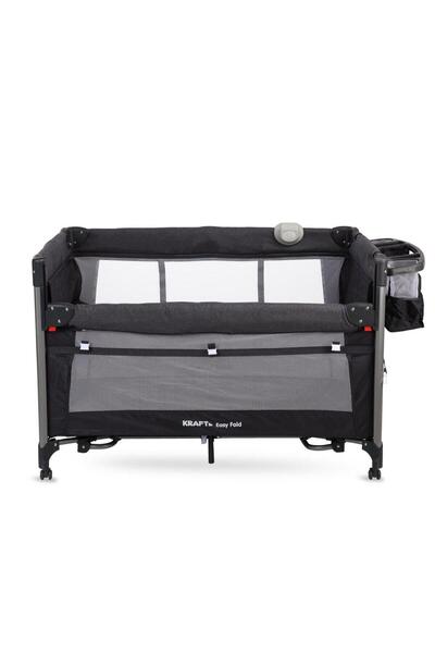 Kraft Easy Fold Anne Yanı Oyun Parkı 70*110 cm Koyu Gri