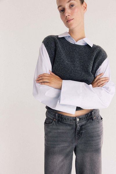 H&M MAMA Before & After Wide jeans
