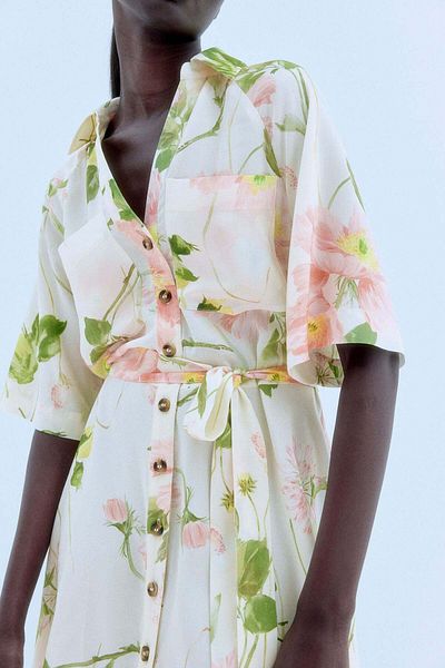 H&M Tie-belt shirt dress