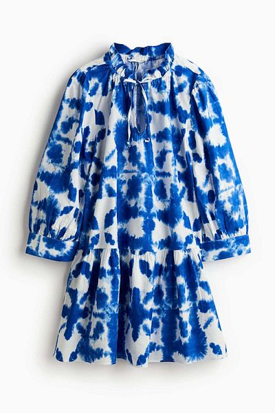 H&M Drawstring-detail Cotton Dress