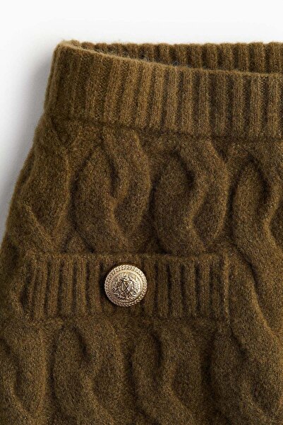 H&M Cable-knit mini skirt