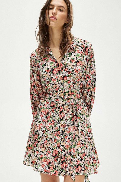 H&M Balloon-sleeved shirt dress