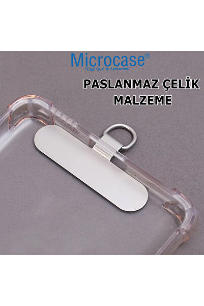 Microcase Telefon İp Askılıklar için Paslanmaz Çelik Tutacak Bağlantı Parçası -AL4832 1 Adet