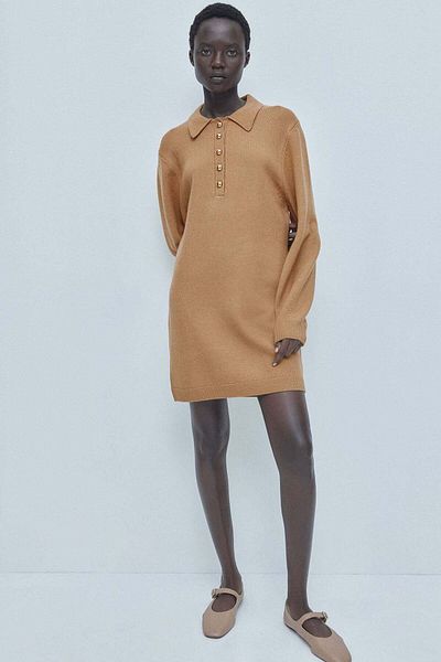 H&M Fine-knit collared dress