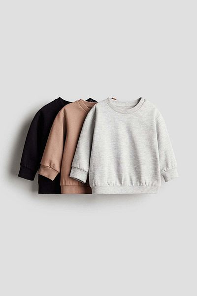 H&M 3-pack Cotton Sweatshirts