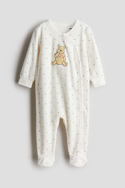 H&M Velour all-in-one pyjamas
