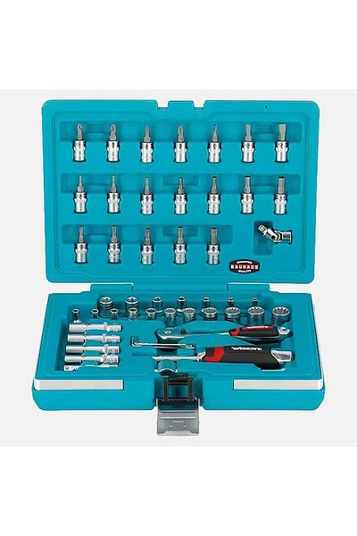 Magnotto Wisent Wspl 52 1/4 52 Pieces Socket Wrench Set - Workshop & Factory Type