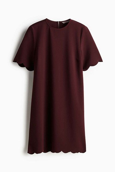 H&M Scalloped dress