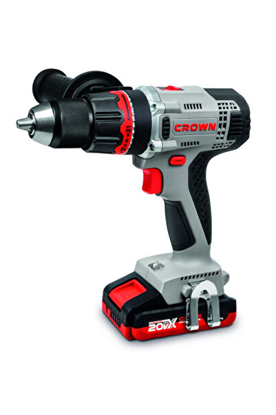 Crown Çift Vitesli Akülü Vidalama 20v-2ah Ct21076hmx-2 Bmc | Bakır Sargılı Çift Akülü Şarjlı Matkap