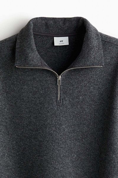 H&M Regular Fit Zip-top turtleneck jumper