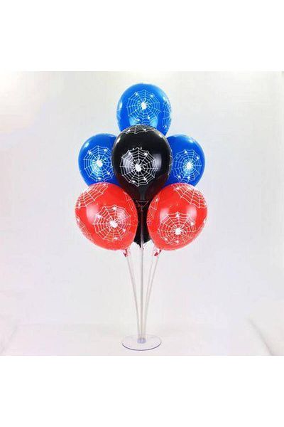 Parti Dükkanım Spiderman Spiderman Printed Balloon and Balloon Stand