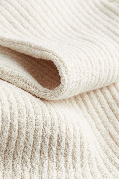 H&M Flared rib-knit trousers