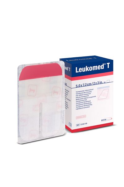 BSN غطاء جرح فيلم شفاف من Leukomed T مقاس 5 سم × 7.2 سم 50 قطعة