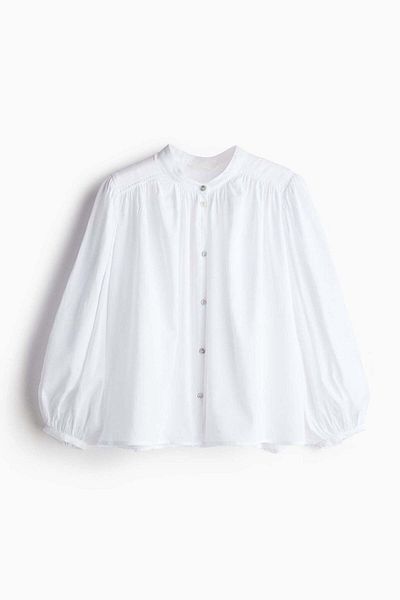 H&M Balloon-sleeved blouse