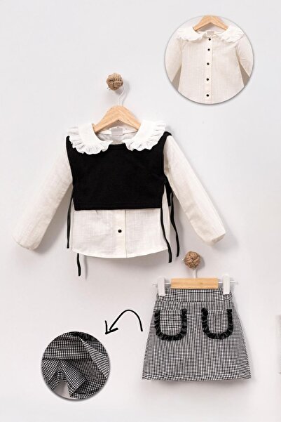 Minigimin Cicileri Μίνι πουλόβερ για κορίτσια 2-9 ετών με σορτς και κολάν - Σ...