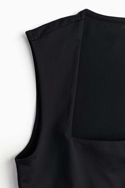 H&M Square-neck jersey top