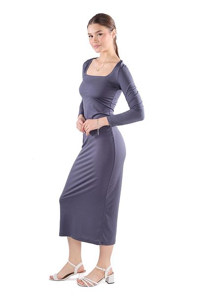 Rays Rochie cu guler pătrat afumat - modele 385